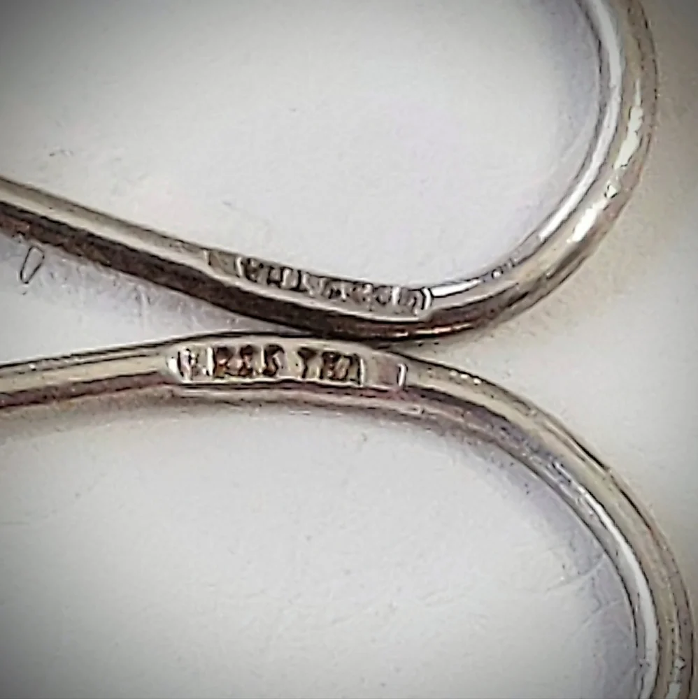 Sterling Silver Bezel Drop CZ Dangle Earrings - Picture 7 of 8